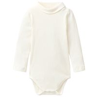 Festicher Langarmbody Rollkragen weiss