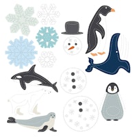 Prickelvorlagen Winter – 10 Bögen aus Recyclingpapier