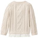 Vorschaubild Edler Strickpullover Blusenborte beige