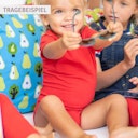 Vorschaubild Leichter Kurzarmbody Raglan Faultier