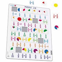 Lernpuzzle Bruchrechnen für Kinder ab 9 Jahre