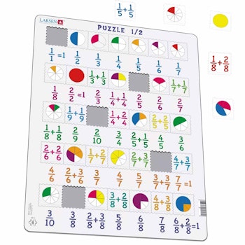Lernpuzzle Bruchrechnen für Kinder ab 9 Jahre