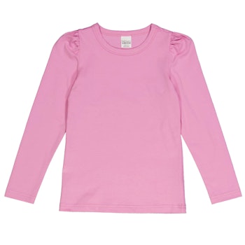 Langarmshirt Puffärmel rosa
