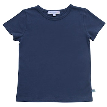 Kurzarm Shirt uni nachtblau