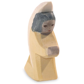 Engelchen Figur gelb Holzfigur 8 cm hoch