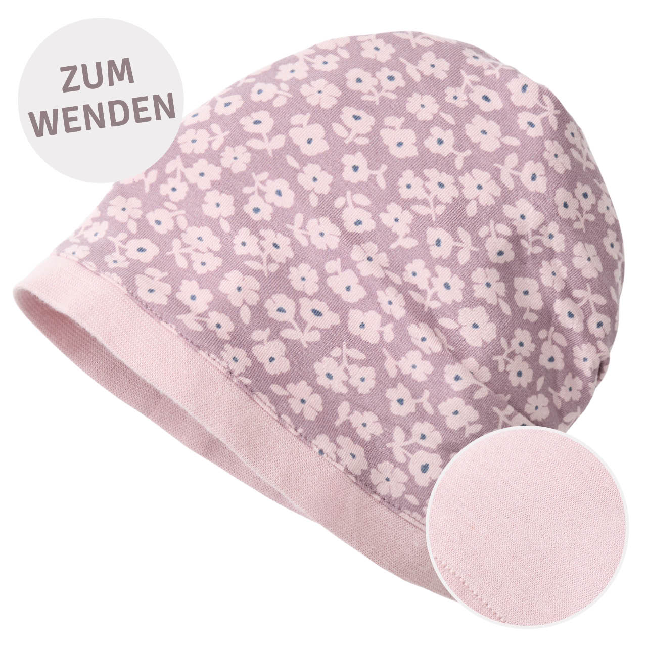 Wende-Beanie Veilchen malve 48/50