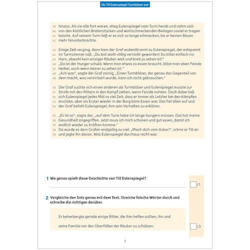 Lesetests in Deutsch – Lernzielkontrollen 4. Klasse