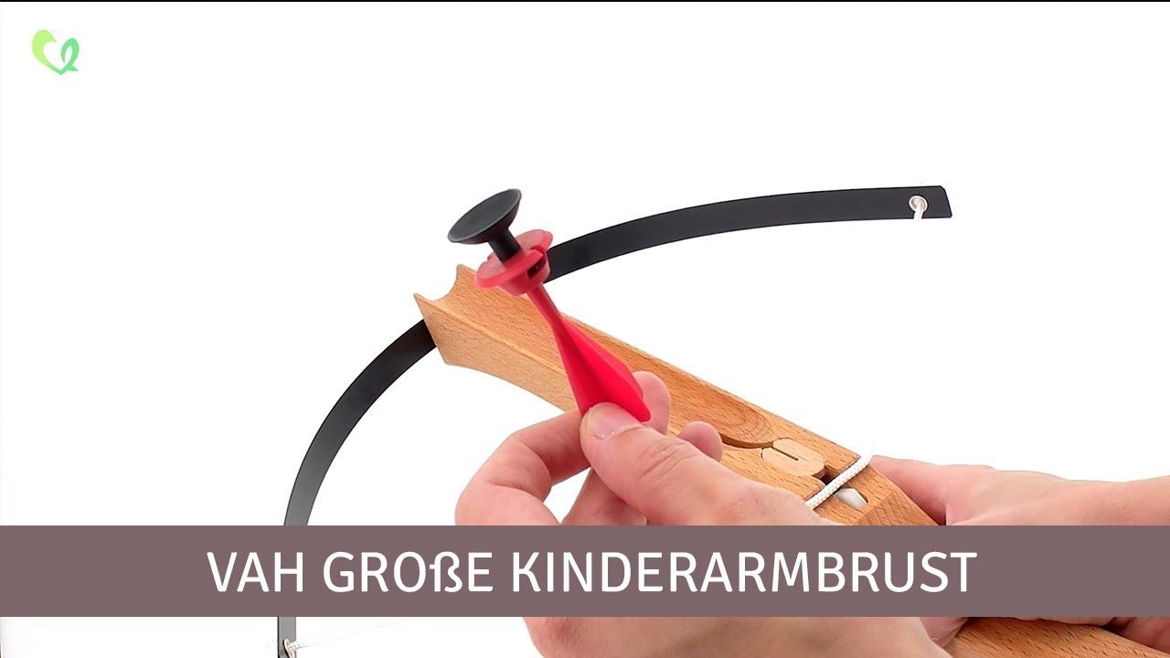 Grosse Kinderarmbrust mit 3 Saugpfeilen 45 cm