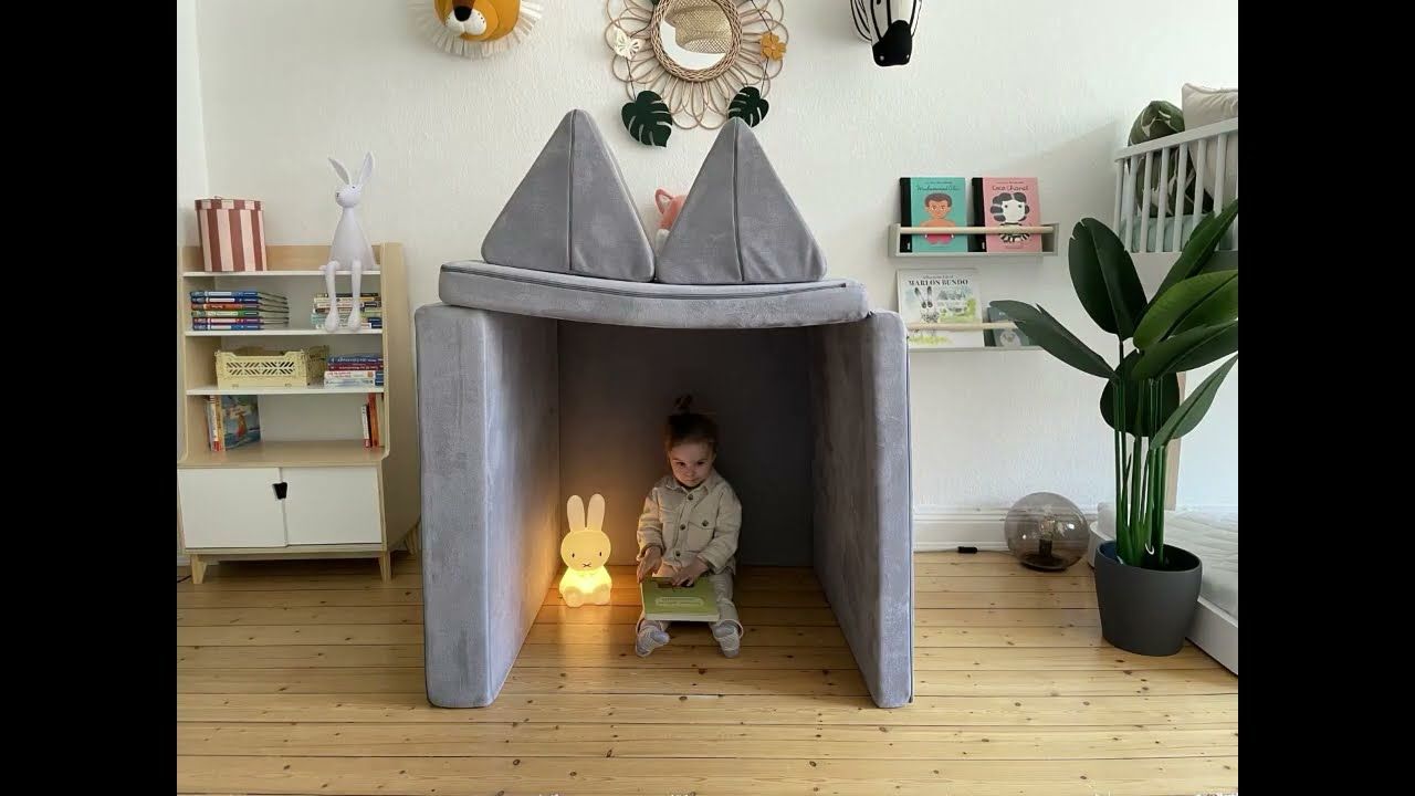 Funzy Spielsofa 4-teilig Cord Karamell Braun