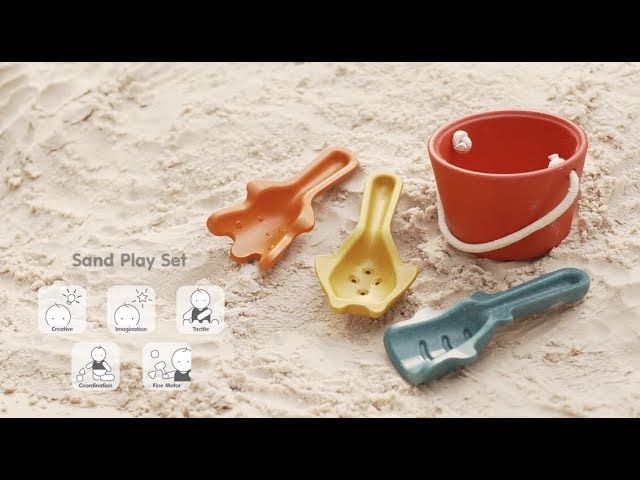 Sandspielzeug aus Holz Schaufeln und Eimer ab 1,5 Jahre