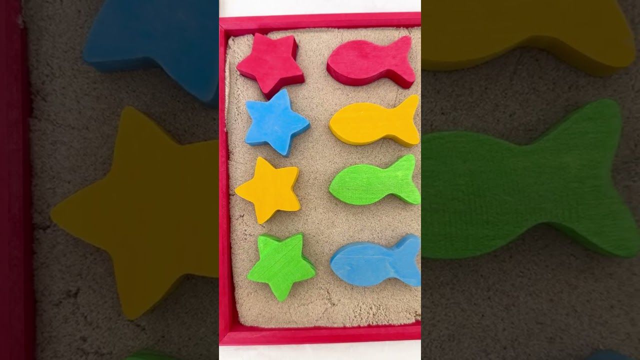 Sortierspiel 6 Regenbogenschälchen inkl. 18 Figuren und 2 Zangen