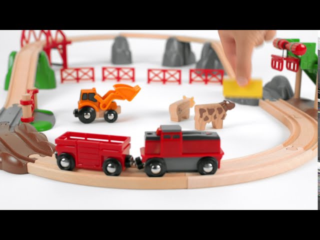 Großes Eisenbahn Bauernhof-Set 30 Teile