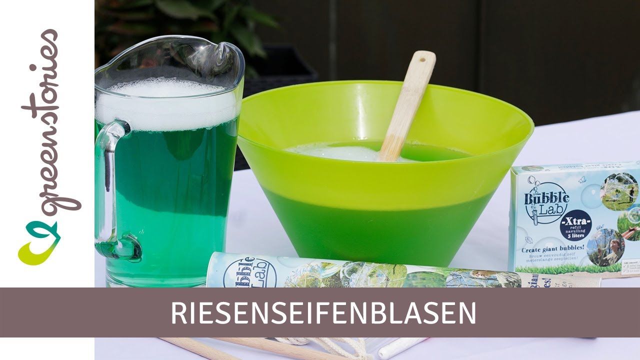 Riesen Seifenblasen mit Stange Seil und Konzentrat 5 Liter