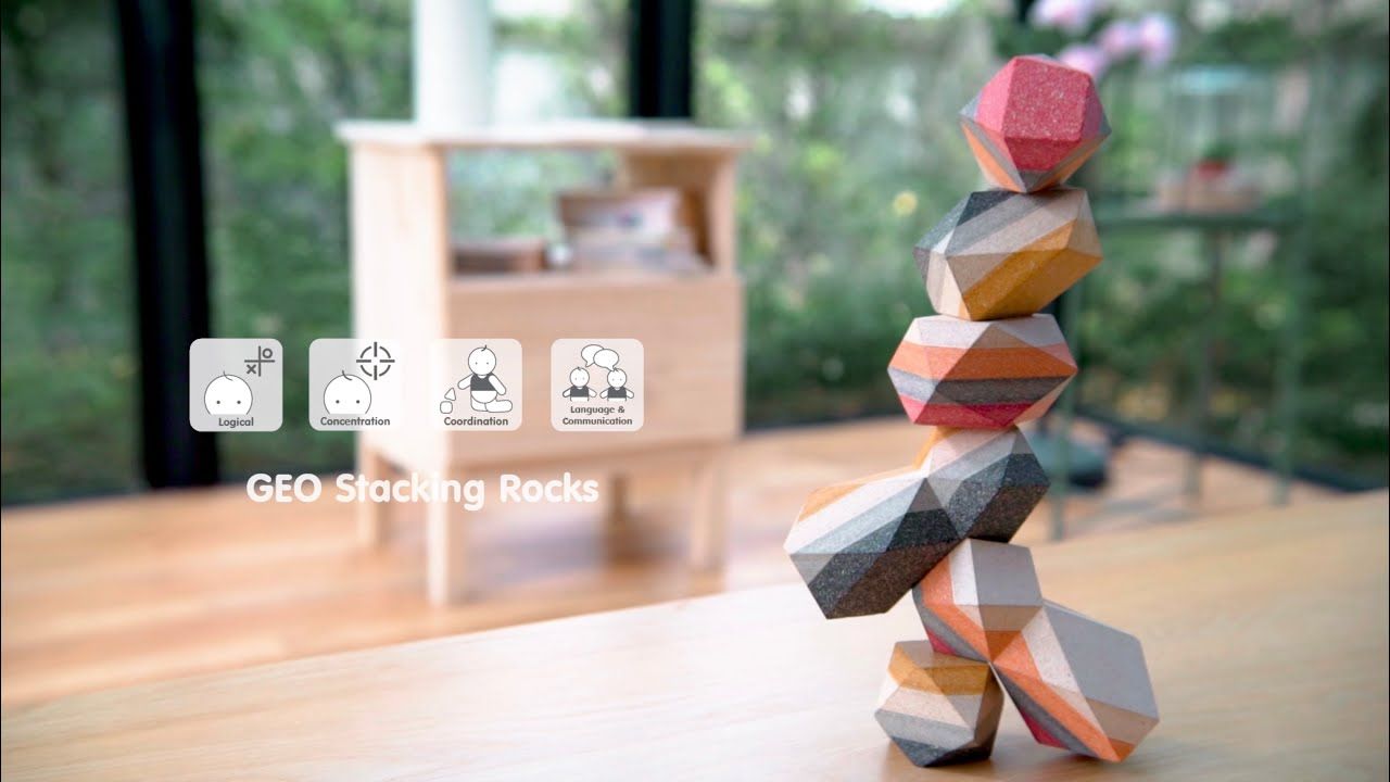 Stapelsteine "GEO Rocks" ab 3 Jahre 6 Stk.
