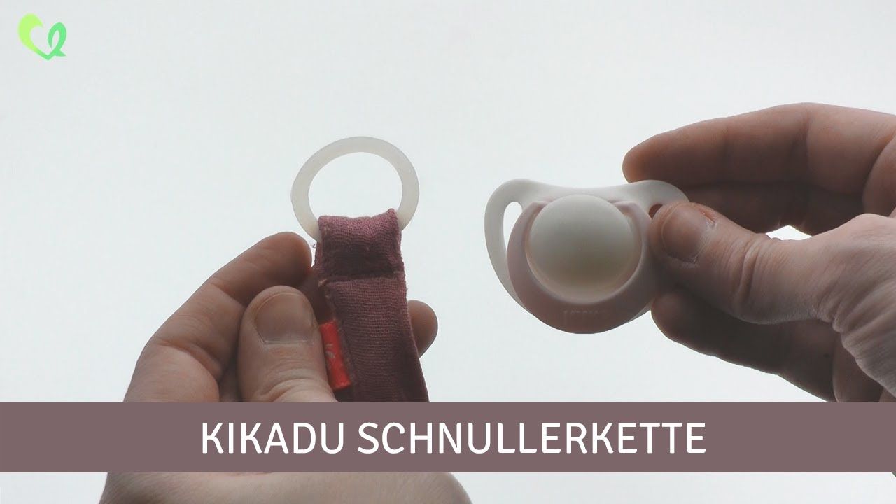 Leichte Musselin Schnullerband Bio Baumwolle - senf