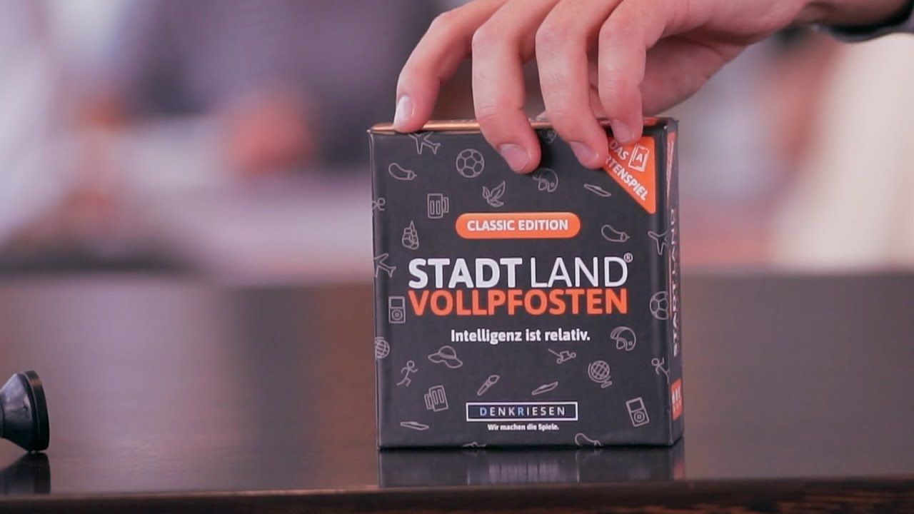 Stadt Land Vollpfosten- Das Kartenspiel- Junior Edition ab 8