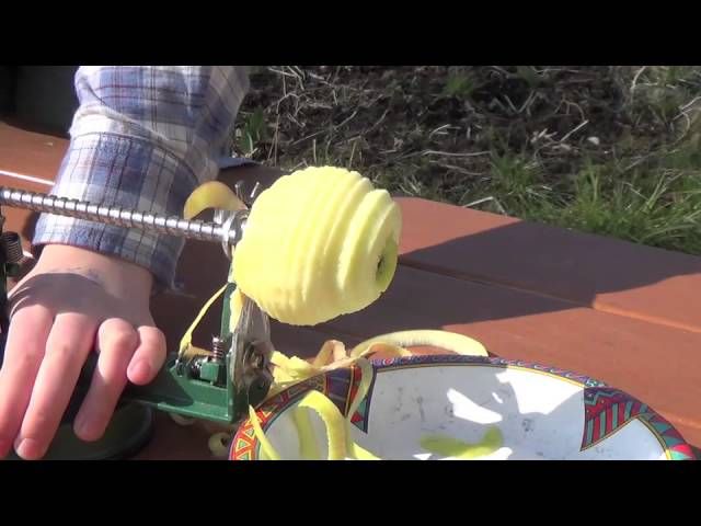 Apfelschälmaschine mit 3 Funktionen