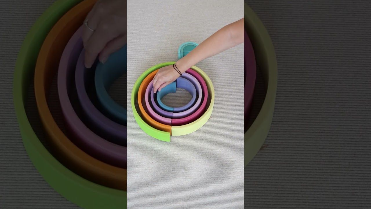 Mittlerer Regenbogen 17 cm 6teilig pastell