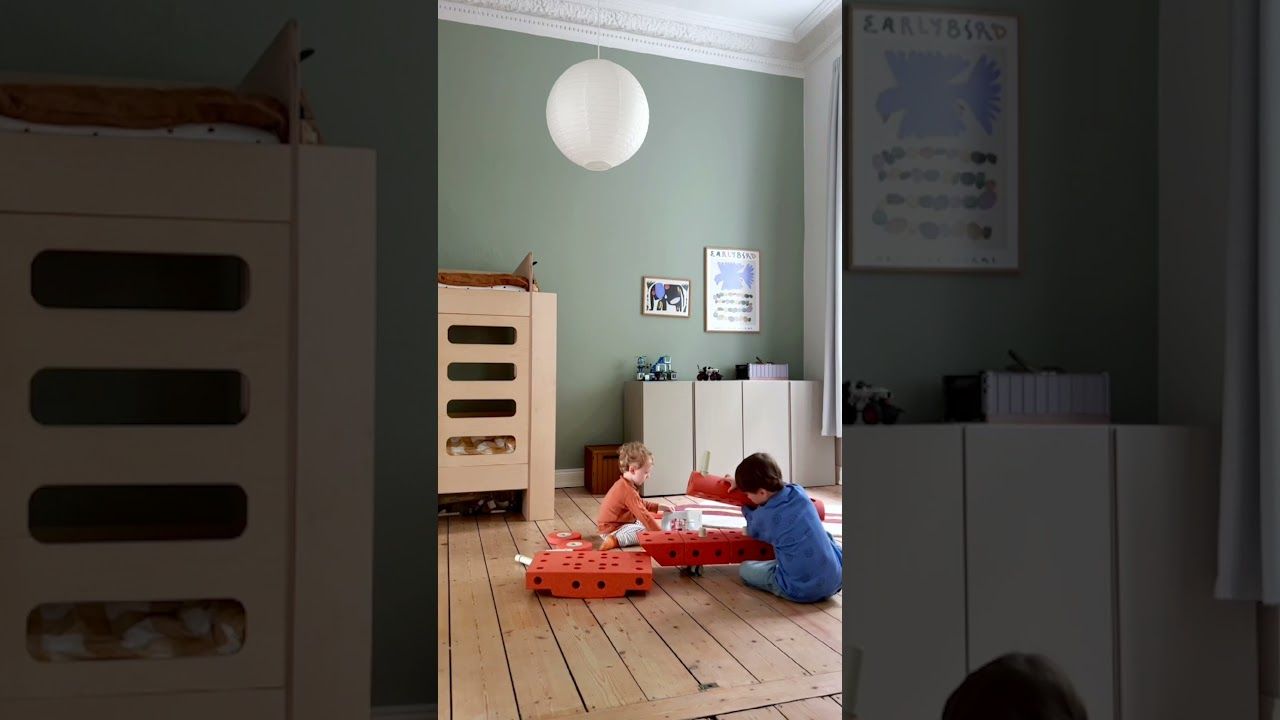 Modu Bauspielzeug Set 33 Teile 0-6 Jahre orange