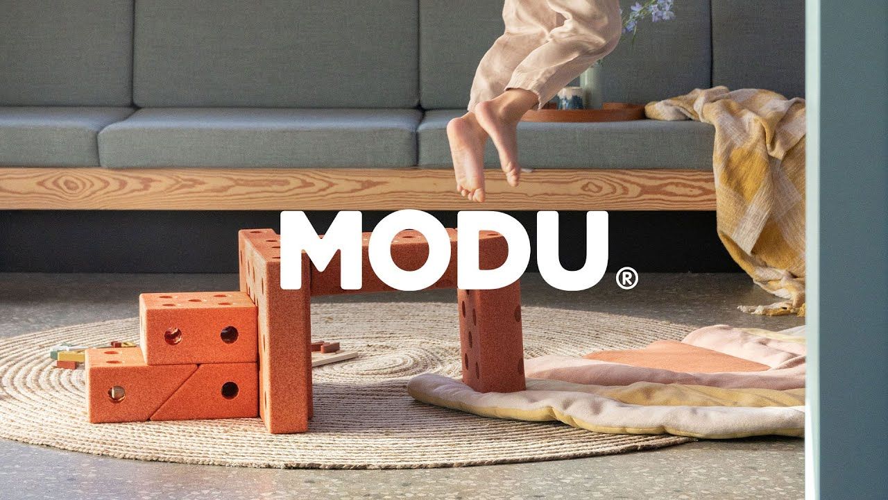 Modu Bauspielzeug Set 33 Teile 0-6 Jahre mint-grün