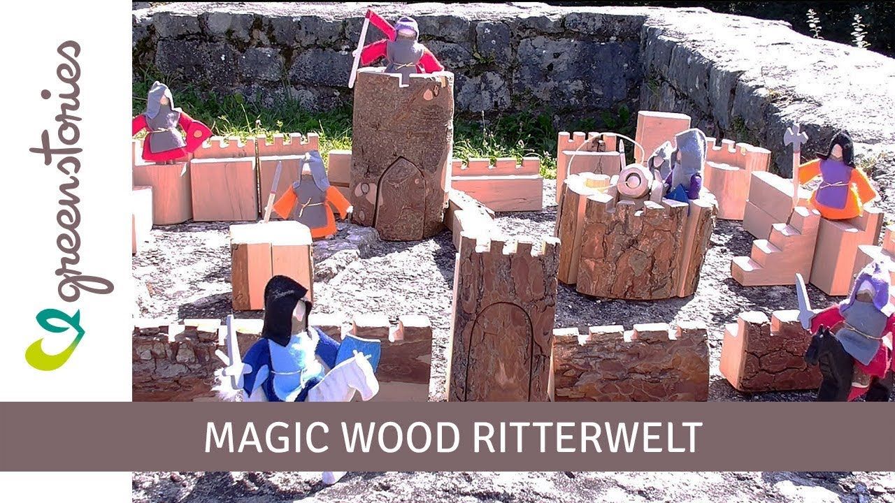Burg ohne Zinnen mit Rinde 30tlg. z.B. für Burg Camelot