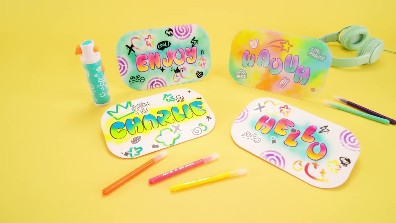 Airbrush Maker Grafitti-Set elektrisch ab 5 Jahren