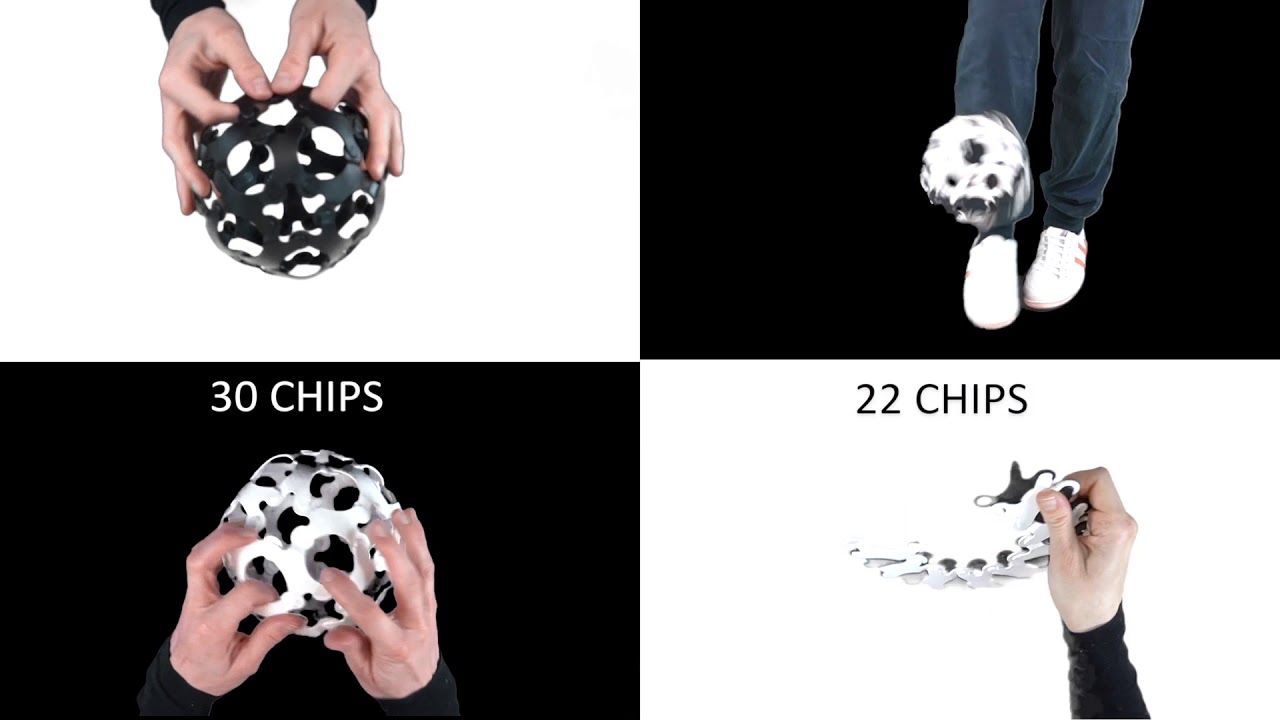 Konstruktionsspiel 60 Binabo Chips – schwarzweiß