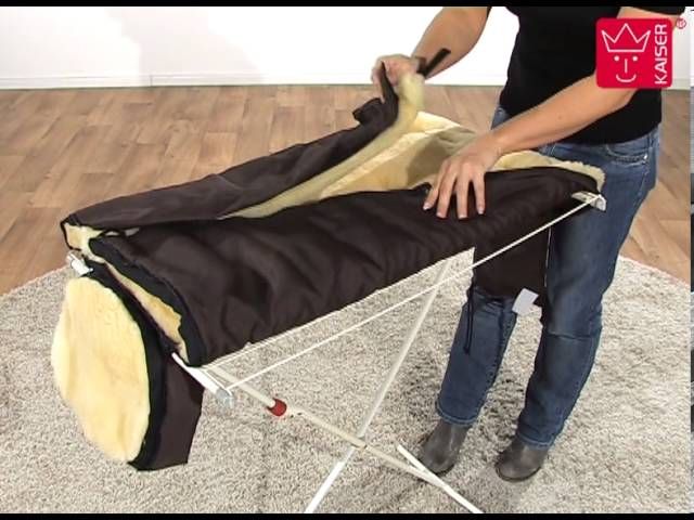 Natura Kinderwagenfußsack Lammfell marine