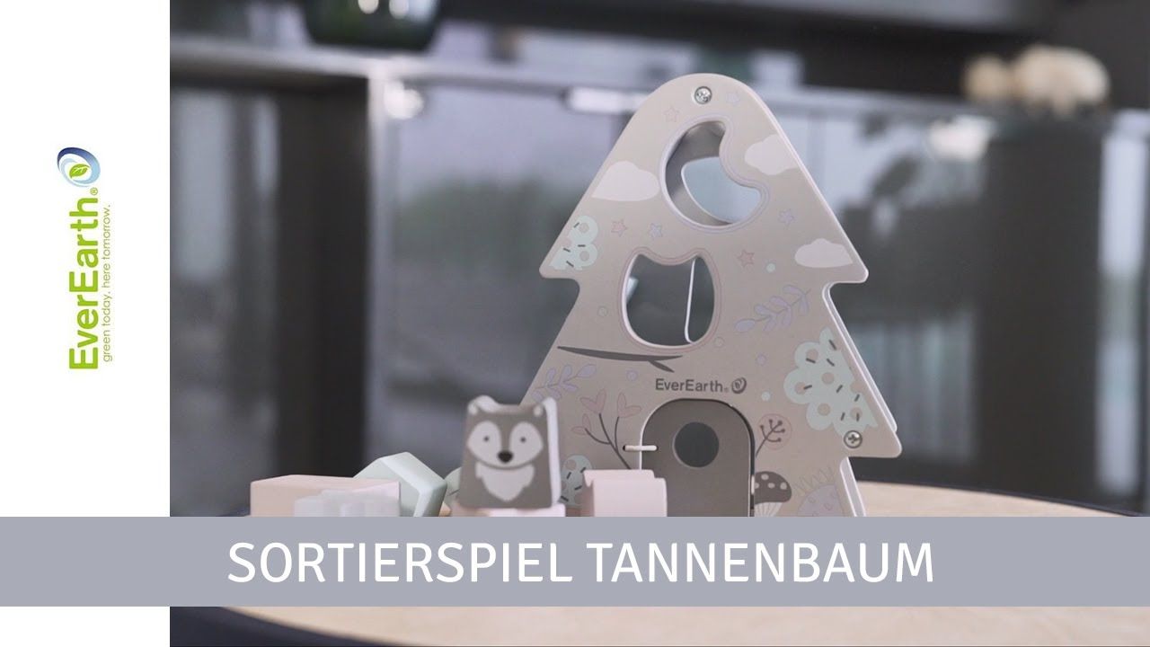 Sortierspiel Tannenbaum - pastell