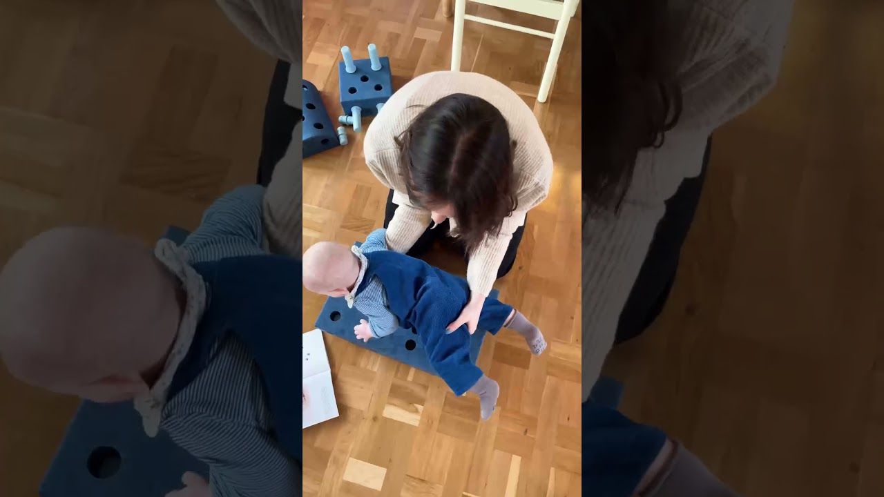 Modu Bauspielzeug Set 33 Teile 0-6 Jahre blau
