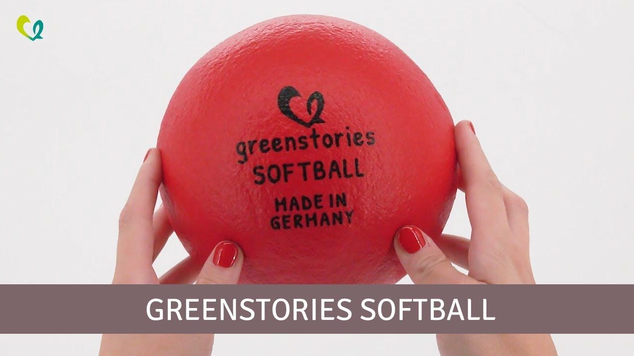 Softball 16 cm grün für Kleinkinder oder Handballer