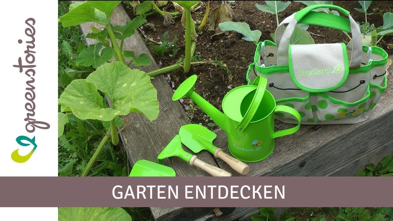 Hochwertiges Gartengeräte Set mit Gießkanne und Tasche