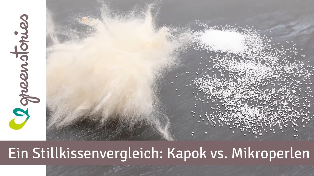 Kapok Stillkissen super leicht raschelfrei naturbelassen Seitenschläferkissen