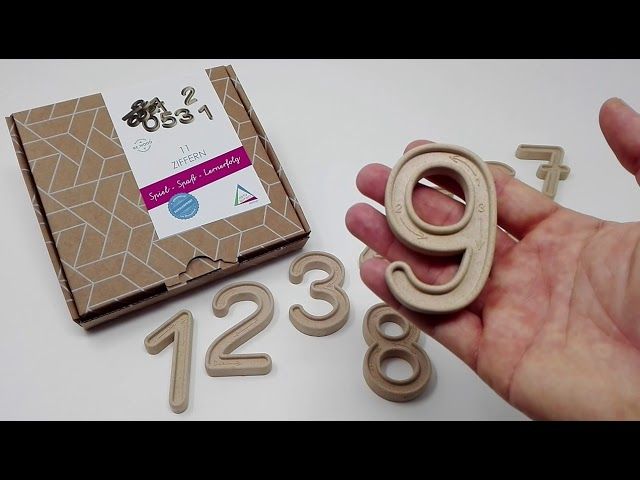 11 Ziffern aus RE-Wood® - Zahlen lernen ab 5 Jahren