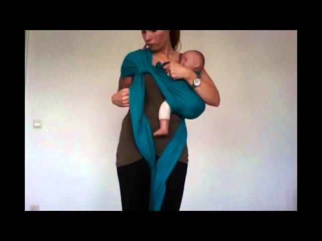 Sling - elastisches Tragetuch  - einfacher zu binden