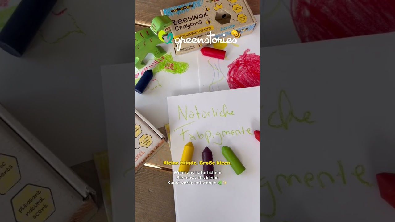 Dicke pastell Wachsmalstifte aus reinem Bienenwachs ab 1 Jahr