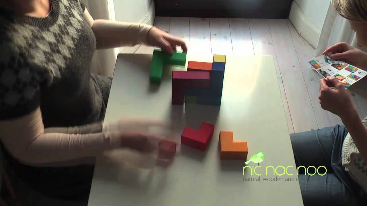 3D räumliches Denkspiel mit Vorlagen ab 5 Jahren