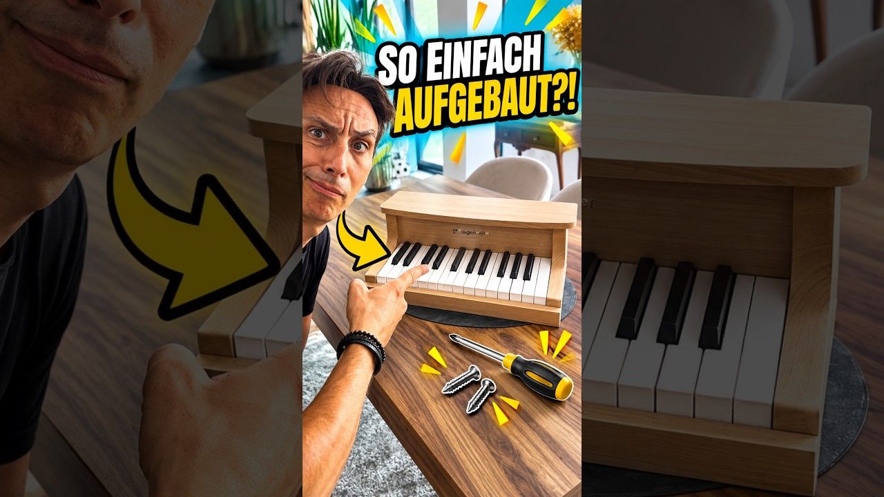 Kinderklavier aus Holz mit 25 Tasten ab 3 Jahren