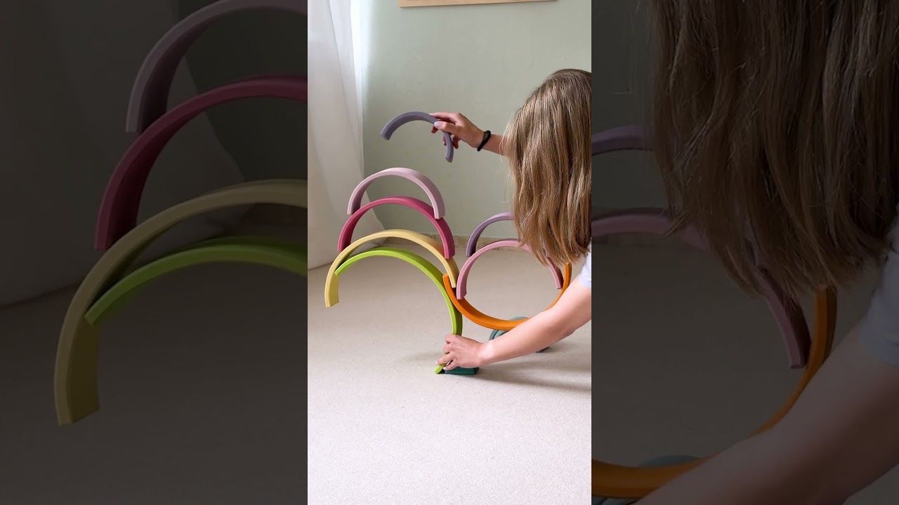Großer Regenbogen pastell 36,5 cm, 12-teilig